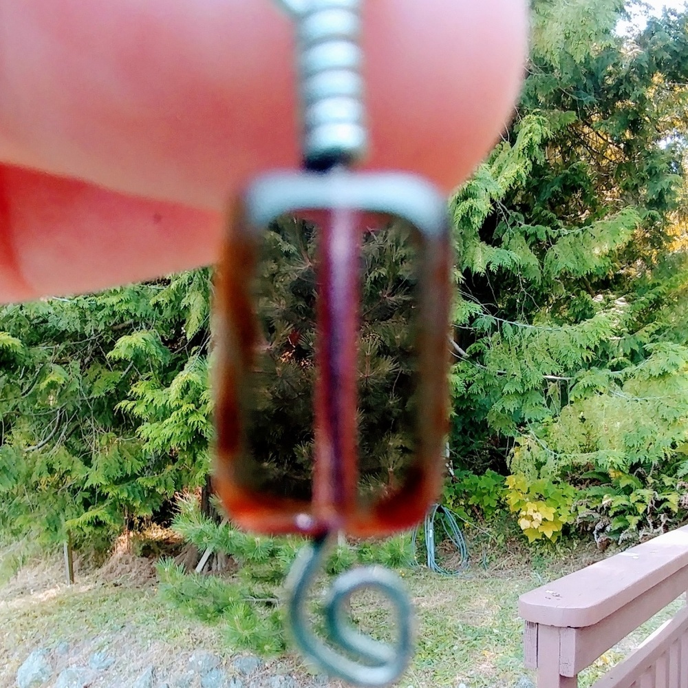 🚫SOLD🚫 Silver Hoops & Amethyst Glass - Picture 7 of 7